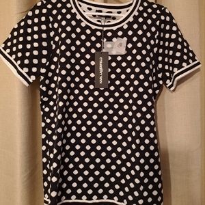 Karl Lagerfeld Polka Dotts Top